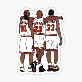 Jordan, Rodman, & Scottie Sticker