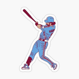 Bryce Harper Hitting Sticker