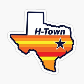 Astros H-Town Texas Sticker