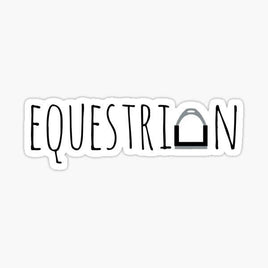 Equestrian Sticker