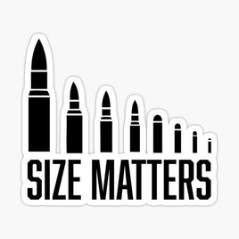 Size Matters Ammo Sticker