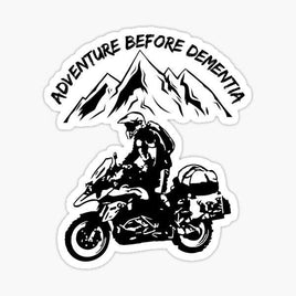 Adventure Mountain Adventure Motorcycle Sticker