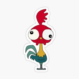 Crazy Chicken - Sticker Apple