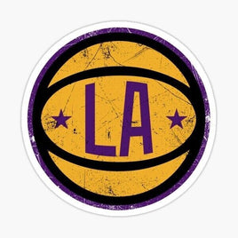 LA Lakers Ball - Sticker Apple