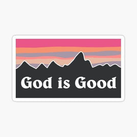 God is Good - Sticker Apple