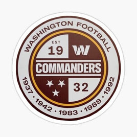 Washington Commanders Circle - Sticker Apple