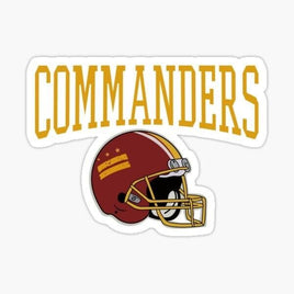 Commanders Helmet- Sticker Apple