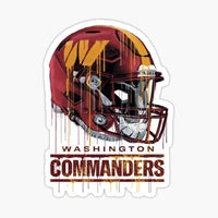 
              Washington Commanders Bleeding Helmet - Sticker Apple
            