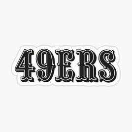 San Francisco 49er's - 49er's - Sticker Apple