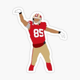 George Kittle #85 - San Francisco 49er's - Sticker Apple