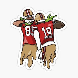 Slime Brothers - San Francisco 49er's - Sticker Apple