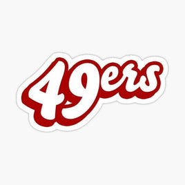 49er's Bold Logo - San Francisco 49er's - Sticker Apple