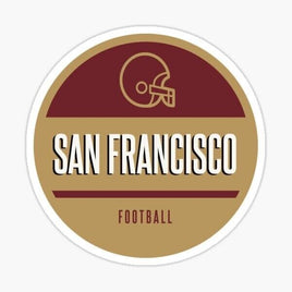 Retro Logo - San Francisco 49er's - Sticker Apple