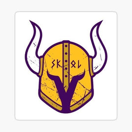 SKOL Helmet - Minnesota Vikings - Sticker Apple