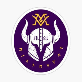 Skol Vikings Helmet - Minnesota Vikings - Sticker Apple