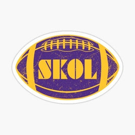 SKOL Football - Minnesota Vikings - Sticker Apple