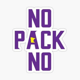 No Pack No - Minnesota Vikings - Sticker Apple