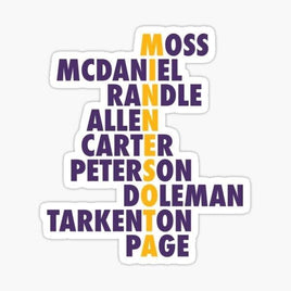 Viking Greats - Minnesota Vikings - Sticker Apple