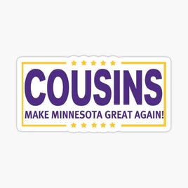 Cousins Make us Great Again - Minnesota Vikings - Sticker Apple