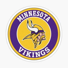 Circle Logo - Minnesota Vikings - Sticker Apple