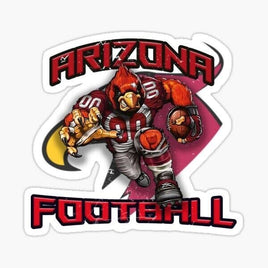 Bird Playing Football - Arizona Cardinals - Sticker Apple