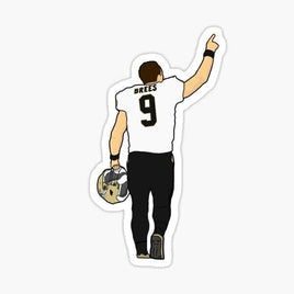 Drew Brees #9 - New Orleans Saints - Sticker Apple