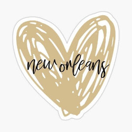 Love - New Orleans Saints - Sticker Apple