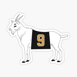 The Goat Drew - New Orleans Saints - Sticker Apple