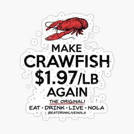 Crawfish NOLA - New Orleans Saints - Sticker Apple