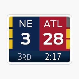 Super Bowl LI Comeback - Atlanta Falcons - NFL Football - Sports Decal - Sticker