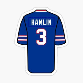 Damar Hamlin Shirt - Buffalo Bills - NFL Football - Sports Decal - Sticker