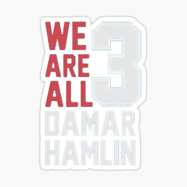 Damar Hamlin 3 Sticker 