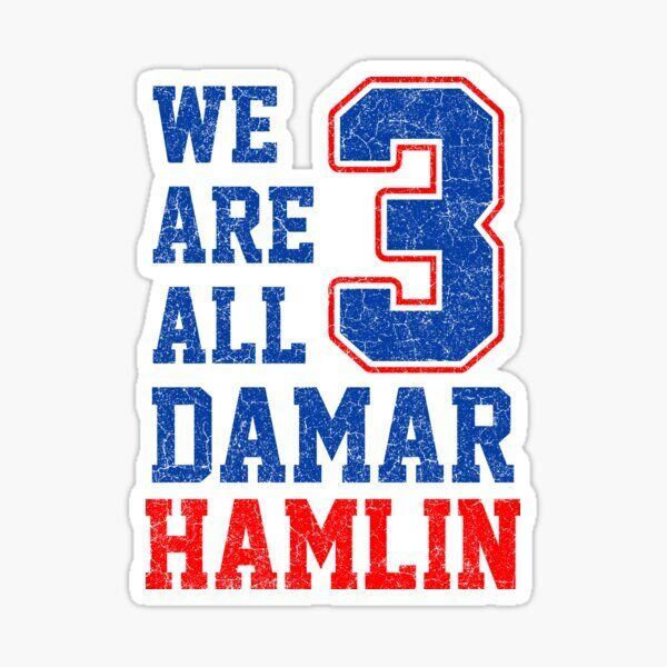 Damar Hamlin 3 Sticker 