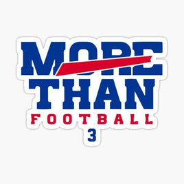 More Than Football Damar - Buffalo Bills - NFL Football - Sports Decal - Sticker