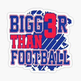 Pray for Damar 3 Love  - Buffalo Bills - NFL Football - Sports Decal - Sticker