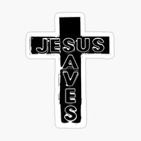 
              Jesus Saves Big Cross - Bible - Religious - Stickers - Decals
            