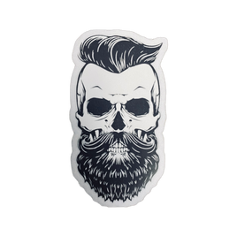 Vintage Hipster Skeleton Bearded Sticker